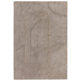 Modern Tova Moleskin Geometric Rug 160x230cm – For Bedroom & Living Room, Robot Tufted